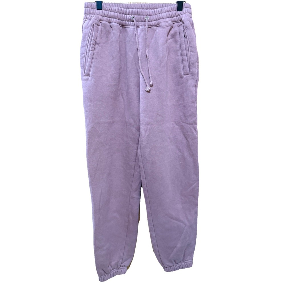 Abercrombie & Fitch Essential Logo Sunday Sweatpants Pink Coral Size Small EUC